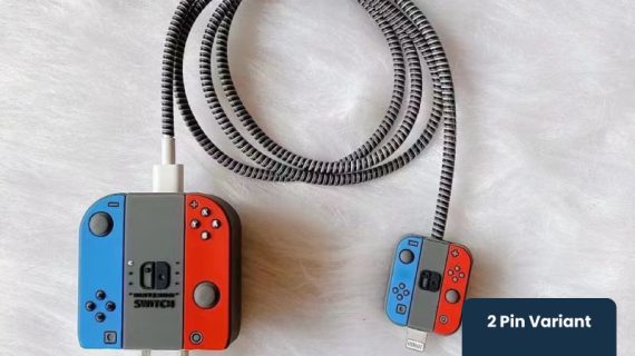 2 Pin Protector - 4 in 1 iphone charger and cable cover - Nintendo Switch