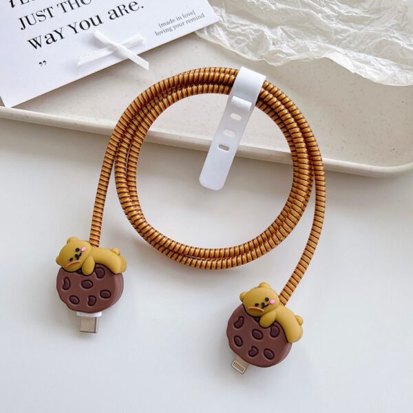 Cable Protector Set - Cookie Bear
