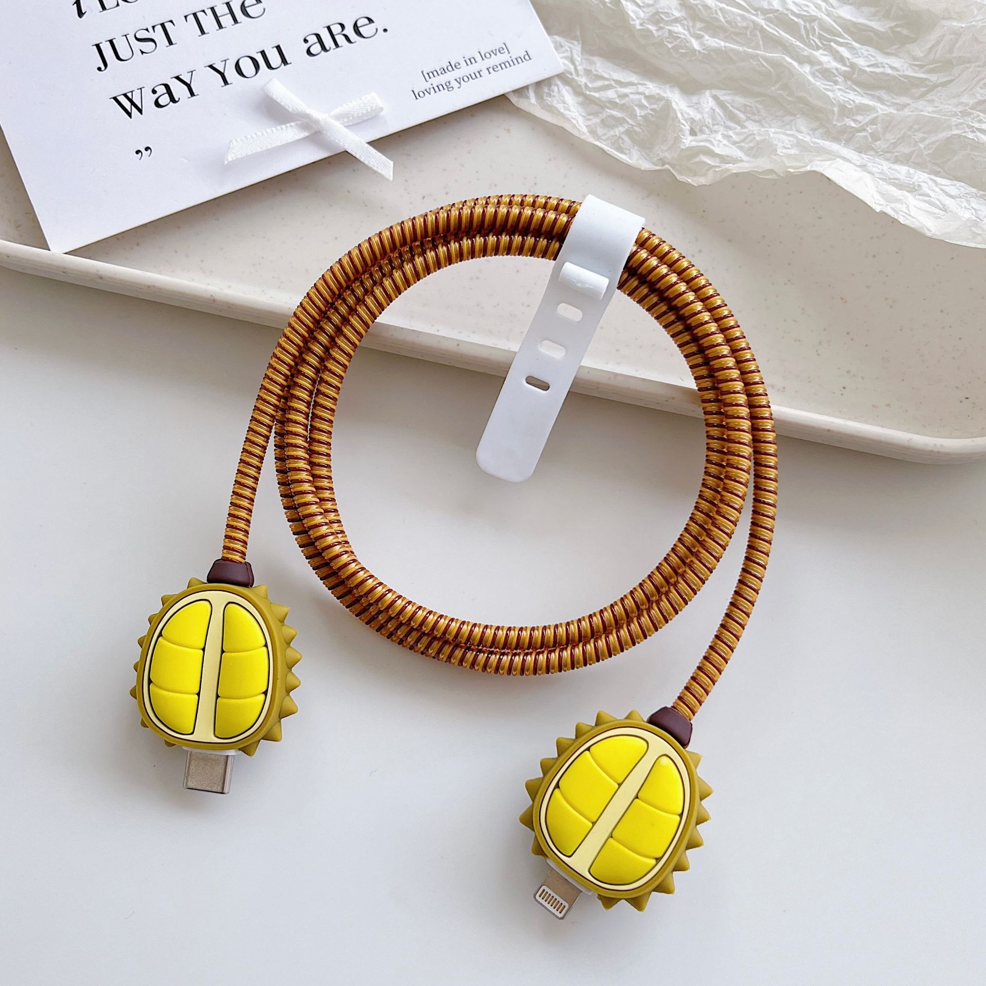 green-durian Cable Protector Set - Yellow Durian - Image 1