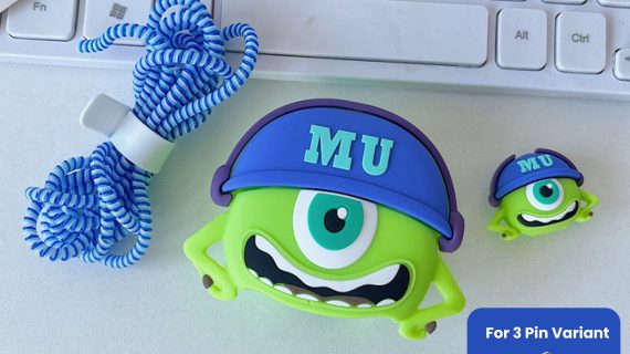 3 pin Protector - iphone 20 Watts charger and cable protector - Monster University - Mike