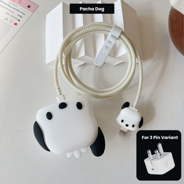 3 pin Protector - iphone 20 Watts charger and cable protector - Pacha Dog