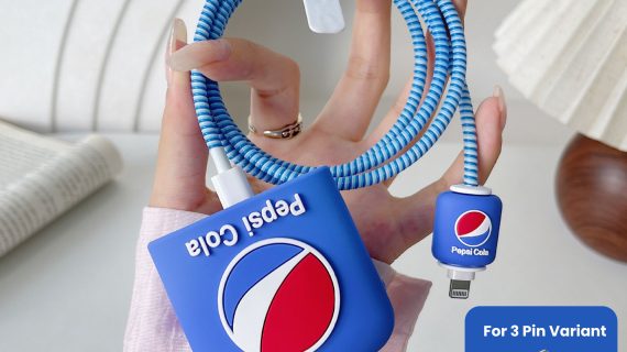 3 pin Protector - iphone 20 Watts charger and cable protector - Pepsi