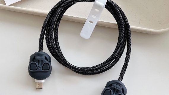 Cable Protector Set - Black Skull