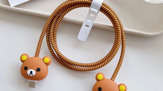 Cable Protector Set - Brown Bear