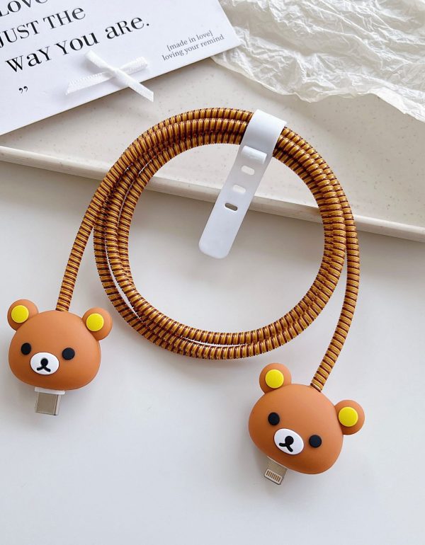 Cable Protector Set - Brown Bear