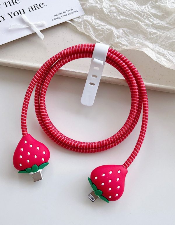 Cable Protector Set - Strawberry