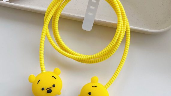 Cable Protector Set - Yellow Bear