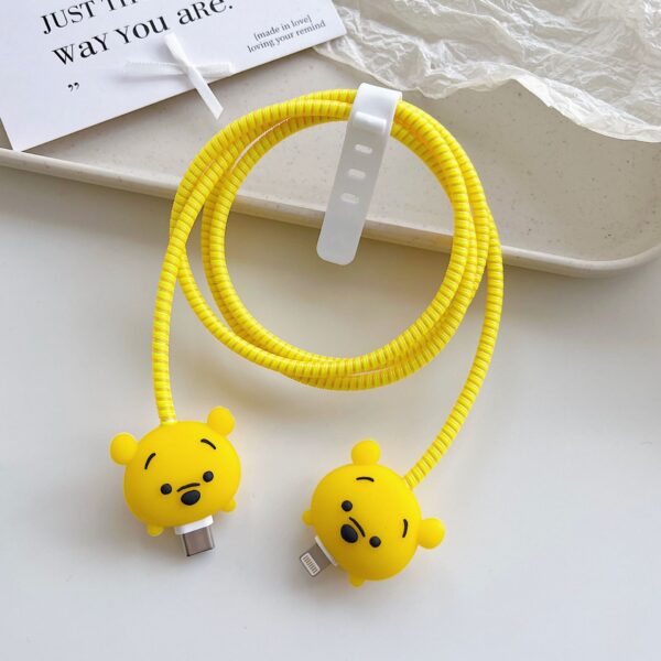 Cable Protector Set - Yellow Bear