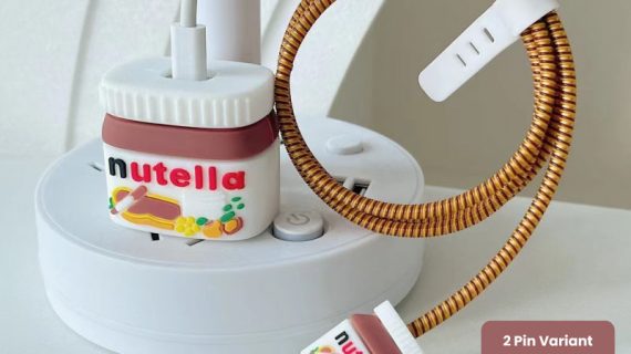 2 Pin Protector - 4 in 1 iphone charger and cable cover - Nutella