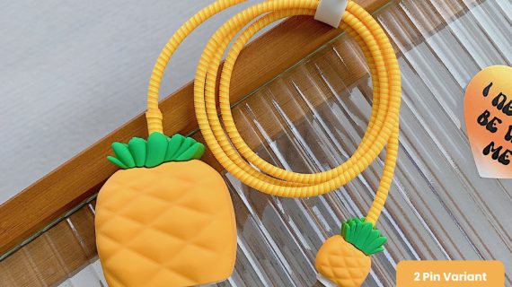 2 Pin Protector - 4 in 1 iphone charger and cable cover - Pineapple