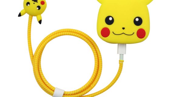 3 pin Protector - iphone 20 Watts charger and cable protector - Pikachu