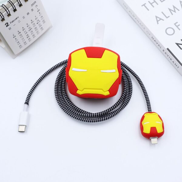 3 pin Protector - iphone 20 Watts charger and cable protector - Ironman