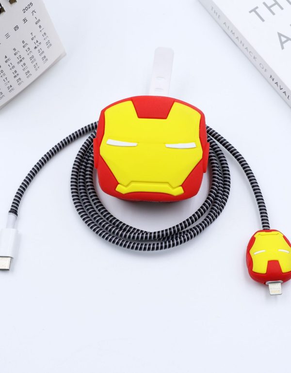 3 pin Protector - iphone 20 Watts charger and cable protector - Ironman