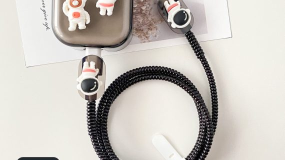 3 Pin Premium - iPhone Charger Cover 5 Piece Set - Cosmic Cub