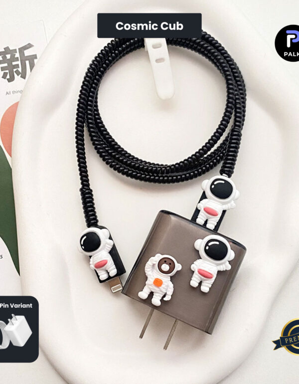 2 Pin Premium - iPhone Charger Cover 5 Piece Set - Cosmic Cub