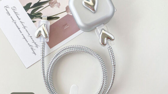 3 Pin Premium - iPhone Charger Cover 5 Piece Set - Mercury Love