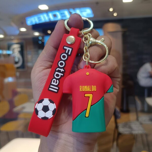 Silicone Football Series Key Chain -