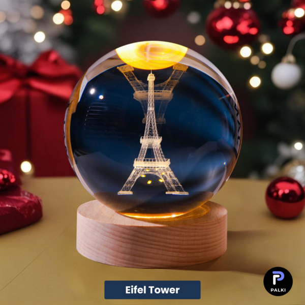 3D Crystal Ball – Eiffel Tower