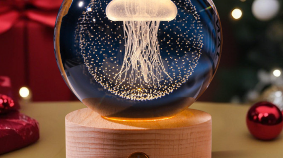 3D Crystal Ball – Jellyfish