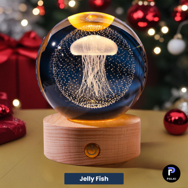 3D Crystal Ball – Jellyfish