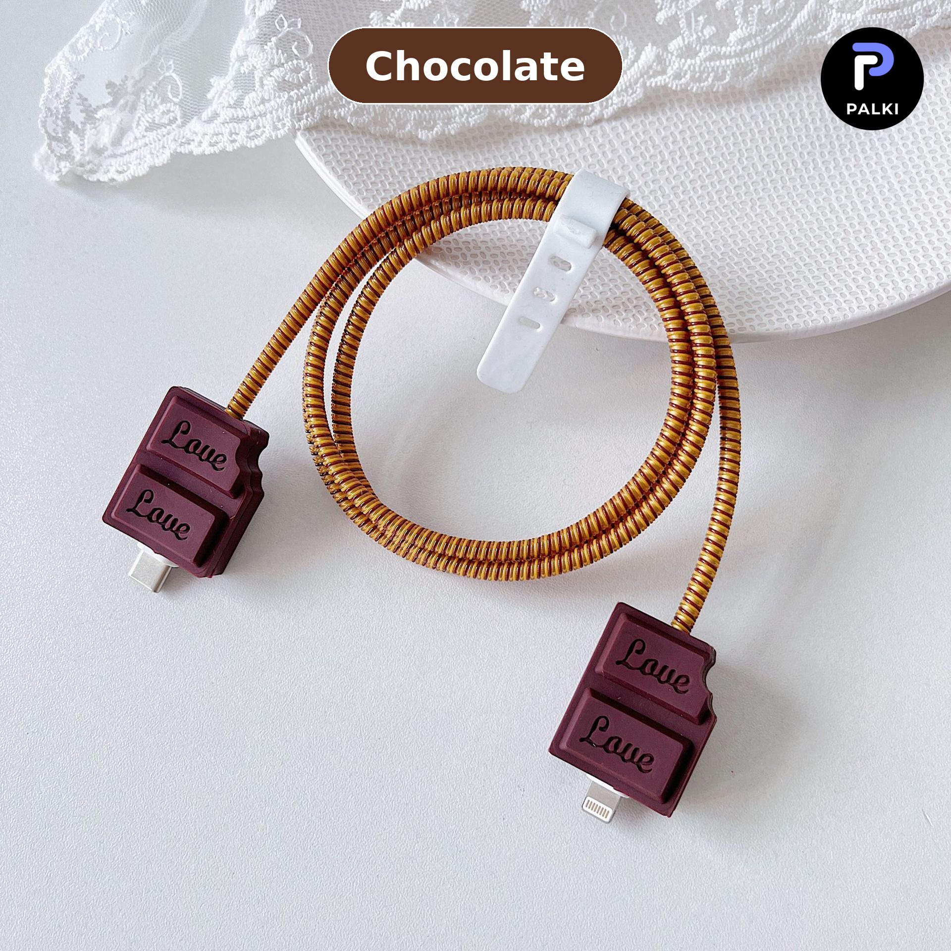 TCC-CHO Cable Protector Set - Chocolate - Image 1