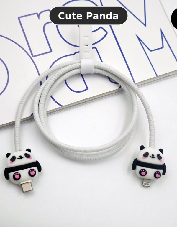 Cable Protector Set - Cute Panda
