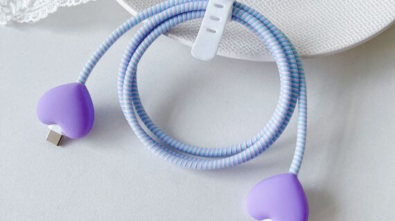 Cable Protector Set - Purple Heart