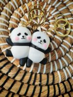 Panda Couple Keychain